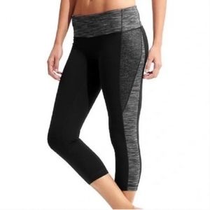 Athleta Remix Revelation Crop Tight Legging Black‎ Gray Small